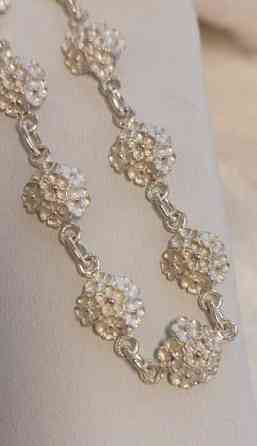 Lahden kultakorun 830 hopeinen hopeinen kukkakuvioinnilla rannekoru 1970 luvulta Лахти