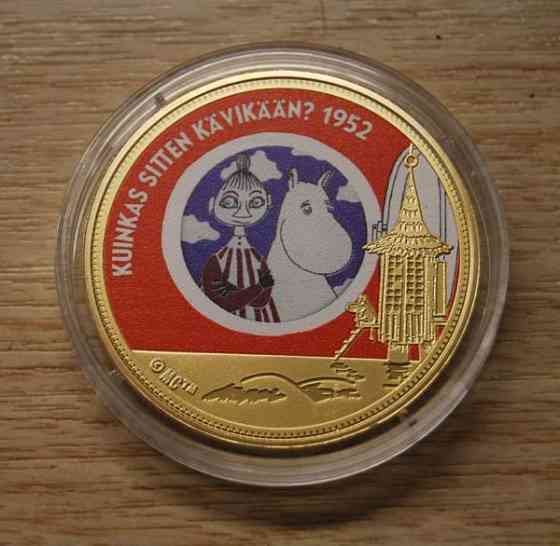 Muumi-mitali -Kuinkas sitten kävikään? (1952) kultauksella Helsinki