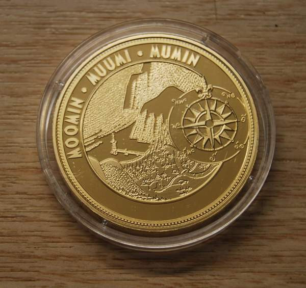 Muumi-mitali -Kuinkas sitten kävikään? (1952) kultauksella Helsinki - изображение 2