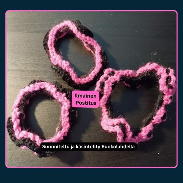 Setti 3: Vaaleanpunainen ja Musta Hiusdonitsit Ruokolahti - photo 4