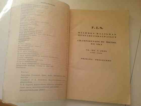Hiihdon maailmanmestaruuskilpailut 1938 ohjelma Kokemäki
