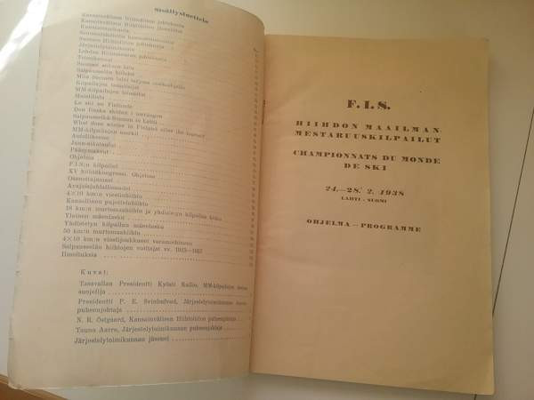 Hiihdon maailmanmestaruuskilpailut 1938 ohjelma Kokemäki - photo 2