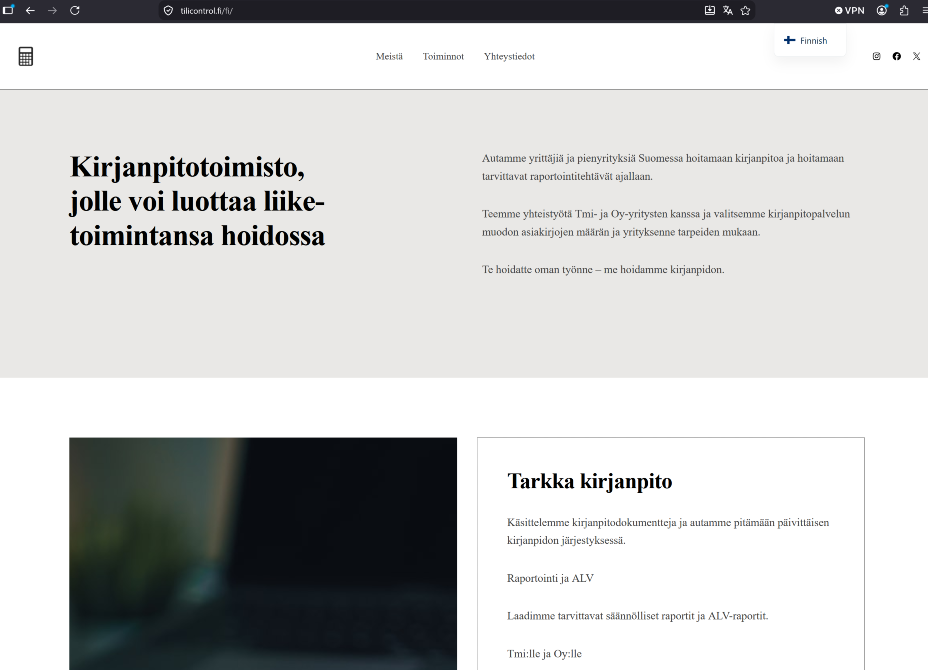 Kirjanpitopalvelut Tmi- ja Oy-yrityksille Suomessa 39 €/h Helsinki - изображение 1